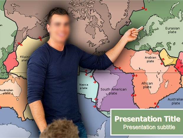 地理课教学课件PPT模板